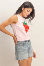 Load image into Gallery viewer, HF Strawberry Sleeveless Knit Top