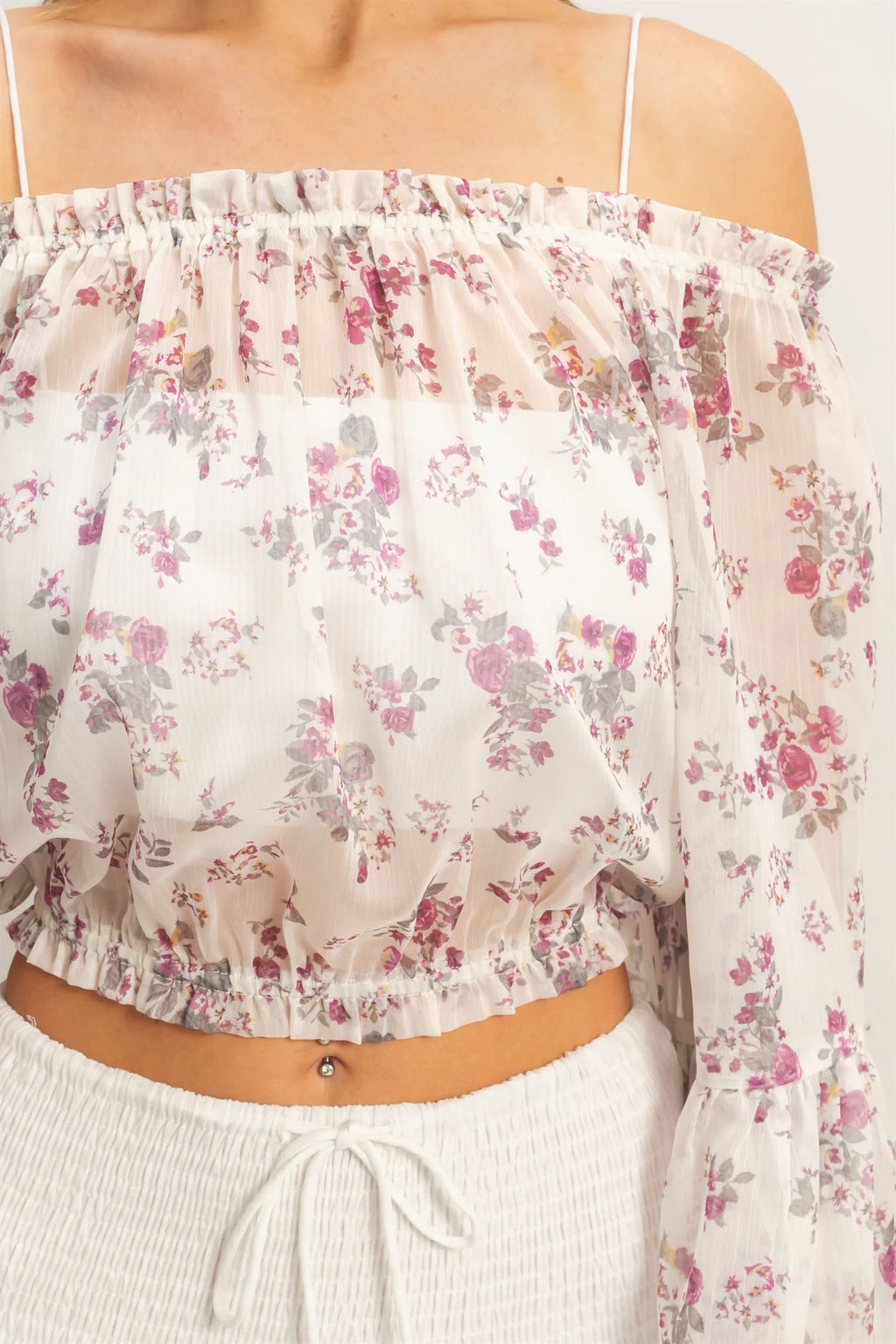 HF Floral Off Shoulder Top