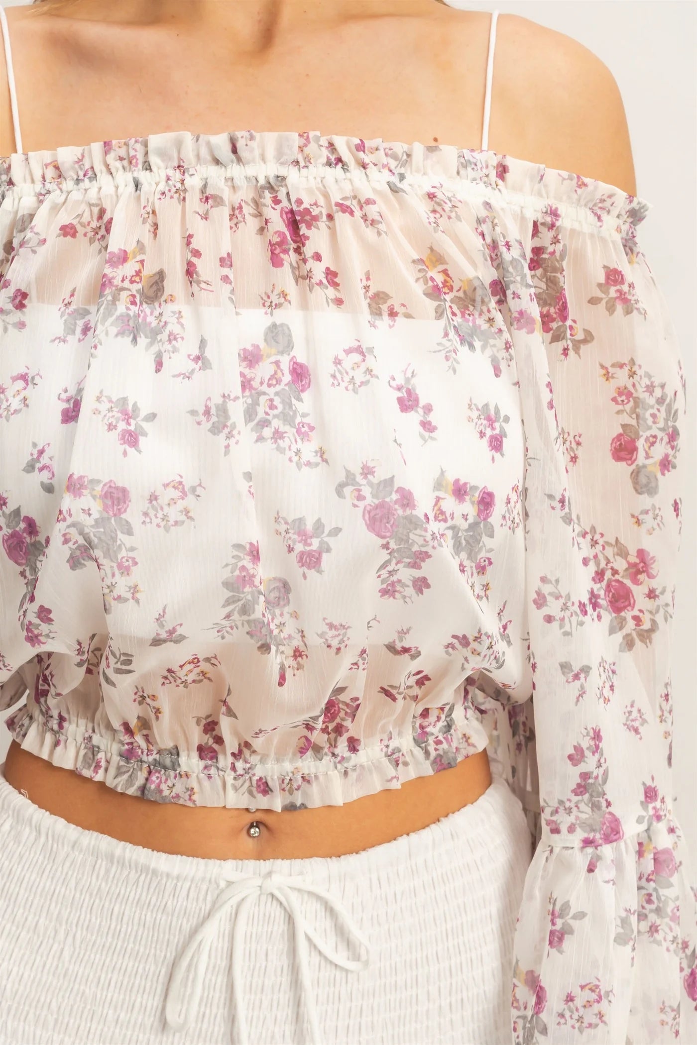 HF Floral Off Shoulder Top