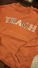 Load image into Gallery viewer, Fall Embroidered Teach Mockneck