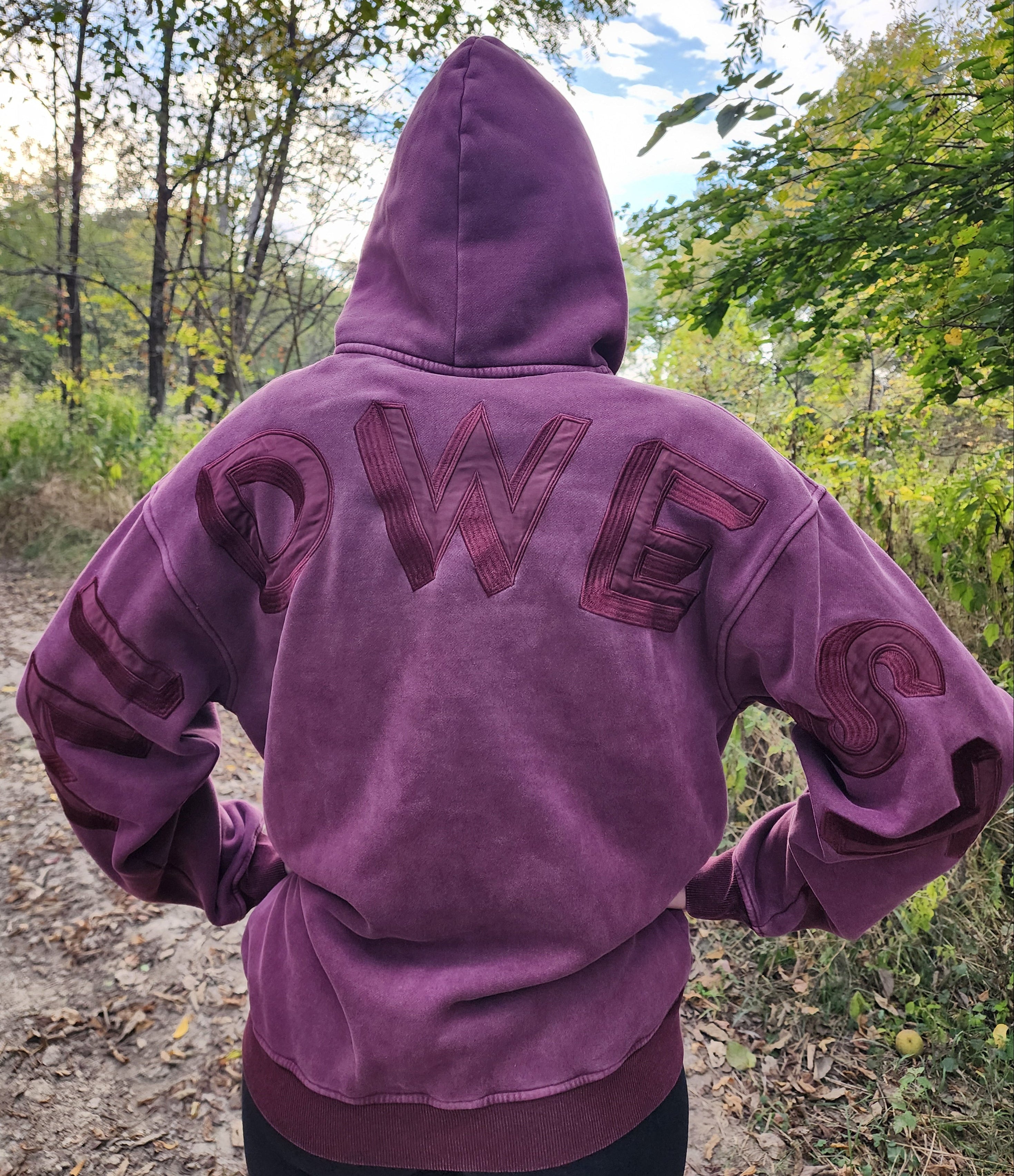 Mineral Washed Embroidered Midwest Hoodie – Hingeon5th