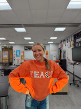Load image into Gallery viewer, Fall Embroidered Teach Mockneck