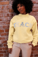 Load image into Gallery viewer, Butter Yellow Teach Mockneck