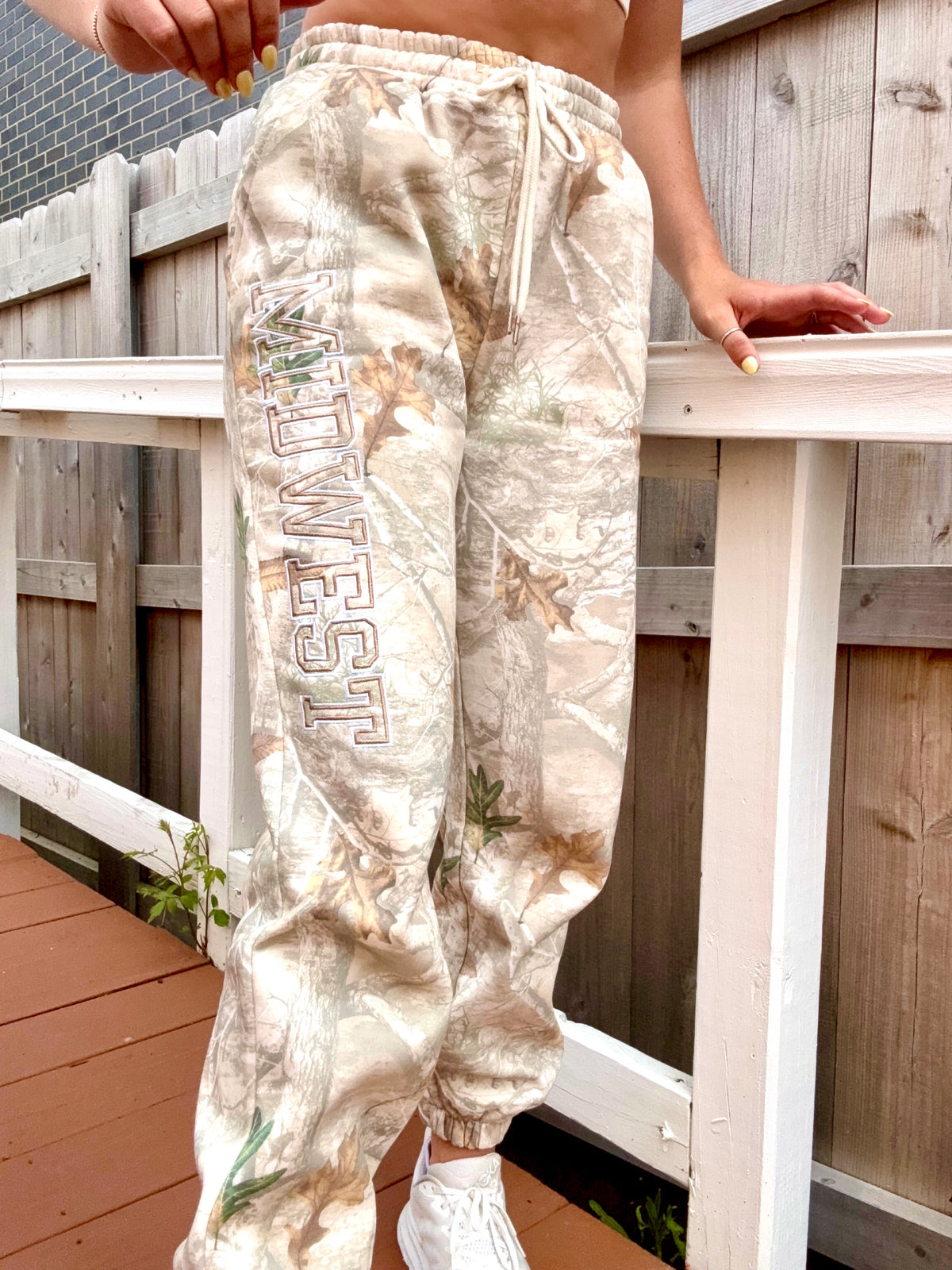 Camo Midwest Embroidered Sweatpants