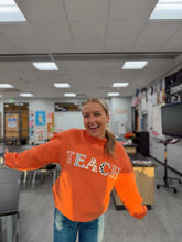 Load image into Gallery viewer, Fall Embroidered Teach Mockneck