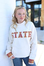 Load image into Gallery viewer, State Plaid Mockneck