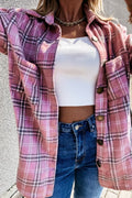 Pink Plaid Shacket