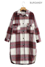 Load image into Gallery viewer, Plaid Midi Jacket