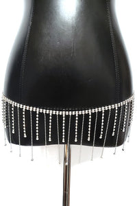 Rhinestone Fringe Belt