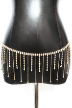 Load image into Gallery viewer, Rhinestone Fringe Belt