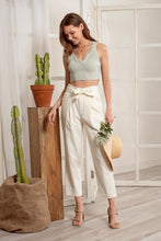 Load image into Gallery viewer, Corduroy Tie Front Pants