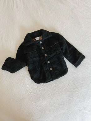Kids Teddy Jacket- Black