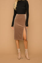 Load image into Gallery viewer, Velvet Midi Skirt