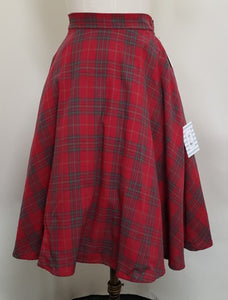 Red Plaid Skirt