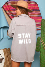 Load image into Gallery viewer, Frayed Stay Wild Jacket