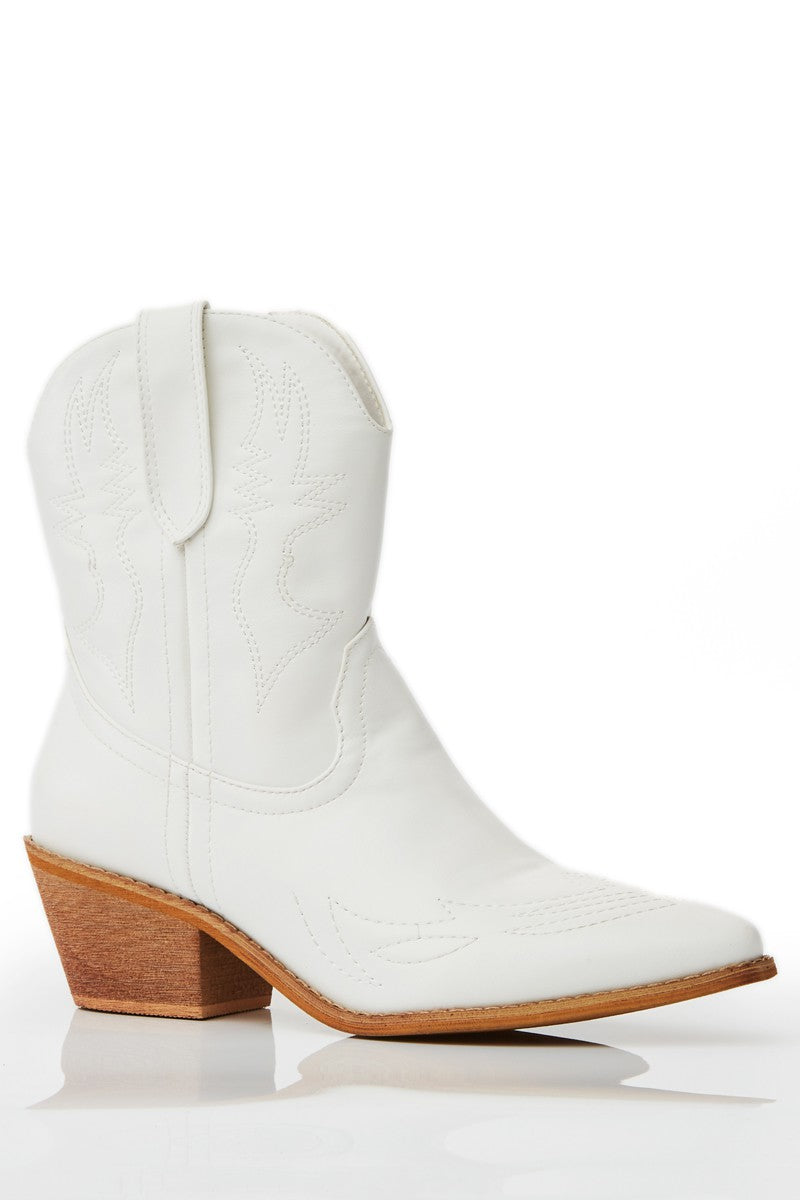 White Lillian Bootie