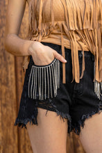 Load image into Gallery viewer, Rhinestone Fringe Shorts