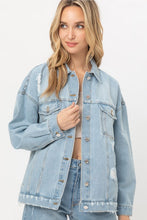 Load image into Gallery viewer, Oversized Denim Jacket