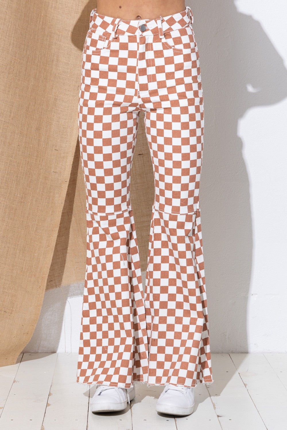 Checkered Flare Pant