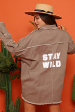 Load image into Gallery viewer, Frayed Stay Wild Jacket