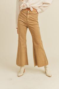 Flared Cotton Pants