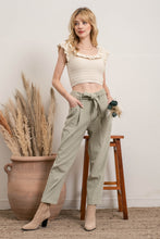 Load image into Gallery viewer, Corduroy Tie Front Pants