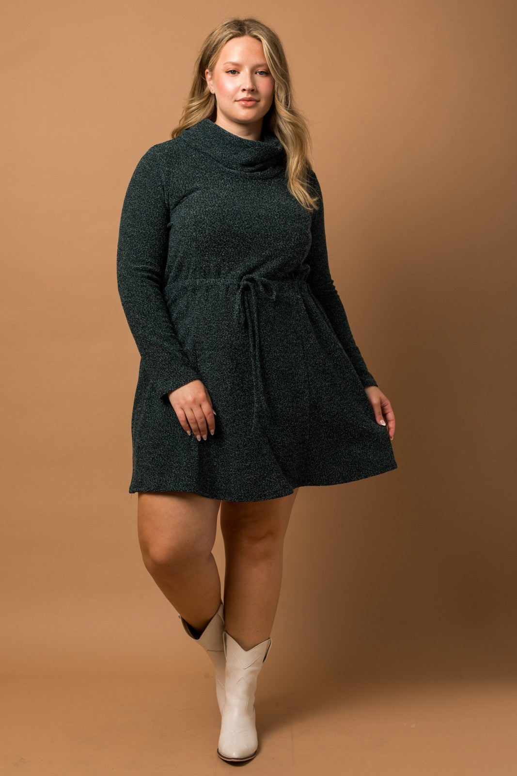 Plus Size Hunter Cowl Neck Dress
