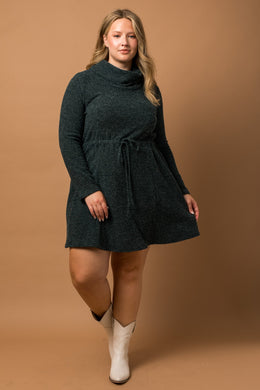 Plus Size Hunter Cowl Neck Dress