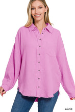 Load image into Gallery viewer, Gauze Linen Button Down