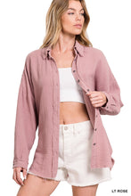 Load image into Gallery viewer, Gauze Linen Button Down
