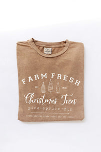Plus Size Farm Fresh Christmas Trees Tshirt