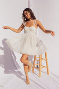 Ruffle Strap Mini Dress