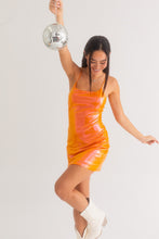 Load image into Gallery viewer, Orange Mini Dress