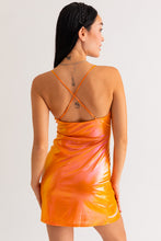 Load image into Gallery viewer, Orange Mini Dress