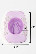 Load image into Gallery viewer, Faux Suede Rhinestone Cowboy Hat