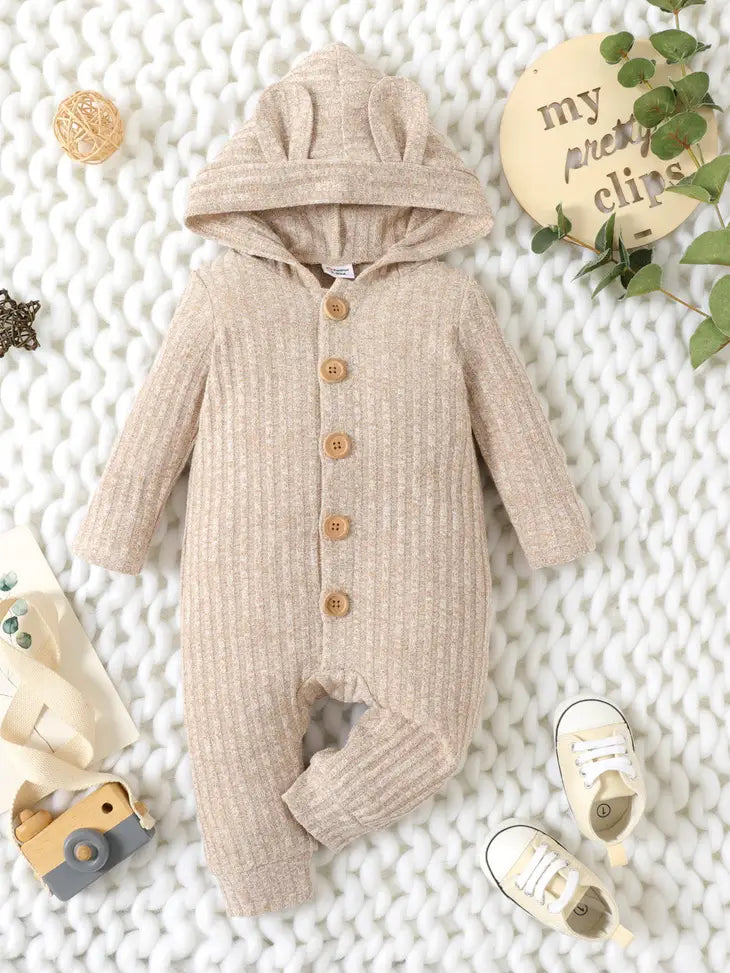 Kids Heather Ribbed Jumpsuit