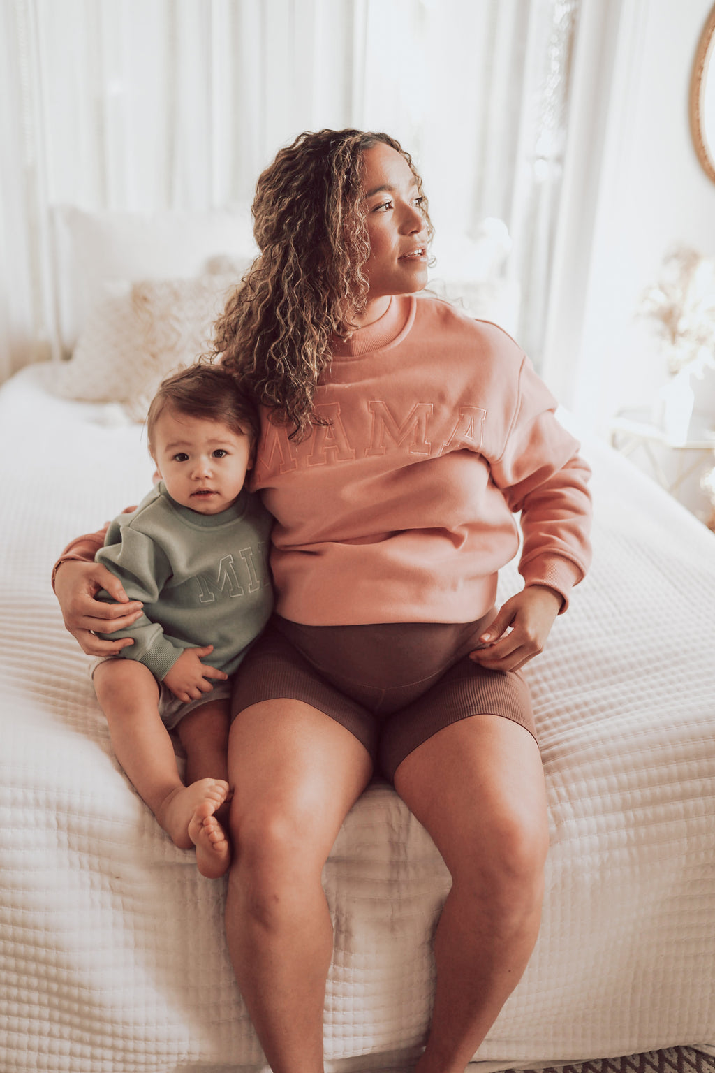 Embroidered Mama Crewneck