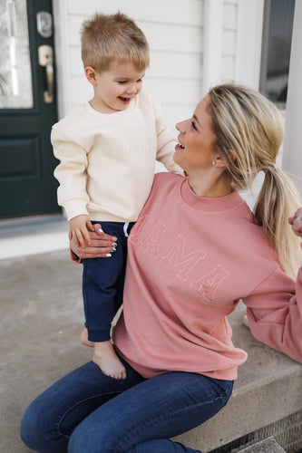 Embroidered Mama Crewneck