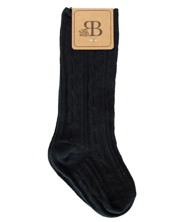 Kids Knee High Cable Socks
