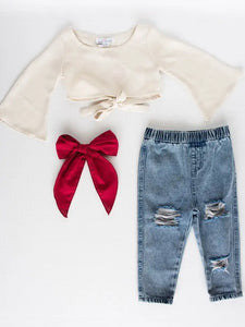 Frankie Distressed Denim Jeans