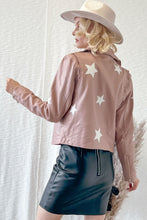 Load image into Gallery viewer, Blush Star Moto Jacket