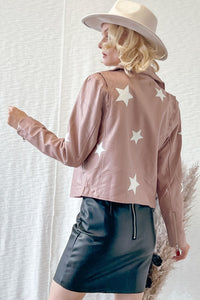Blush Star Moto Jacket