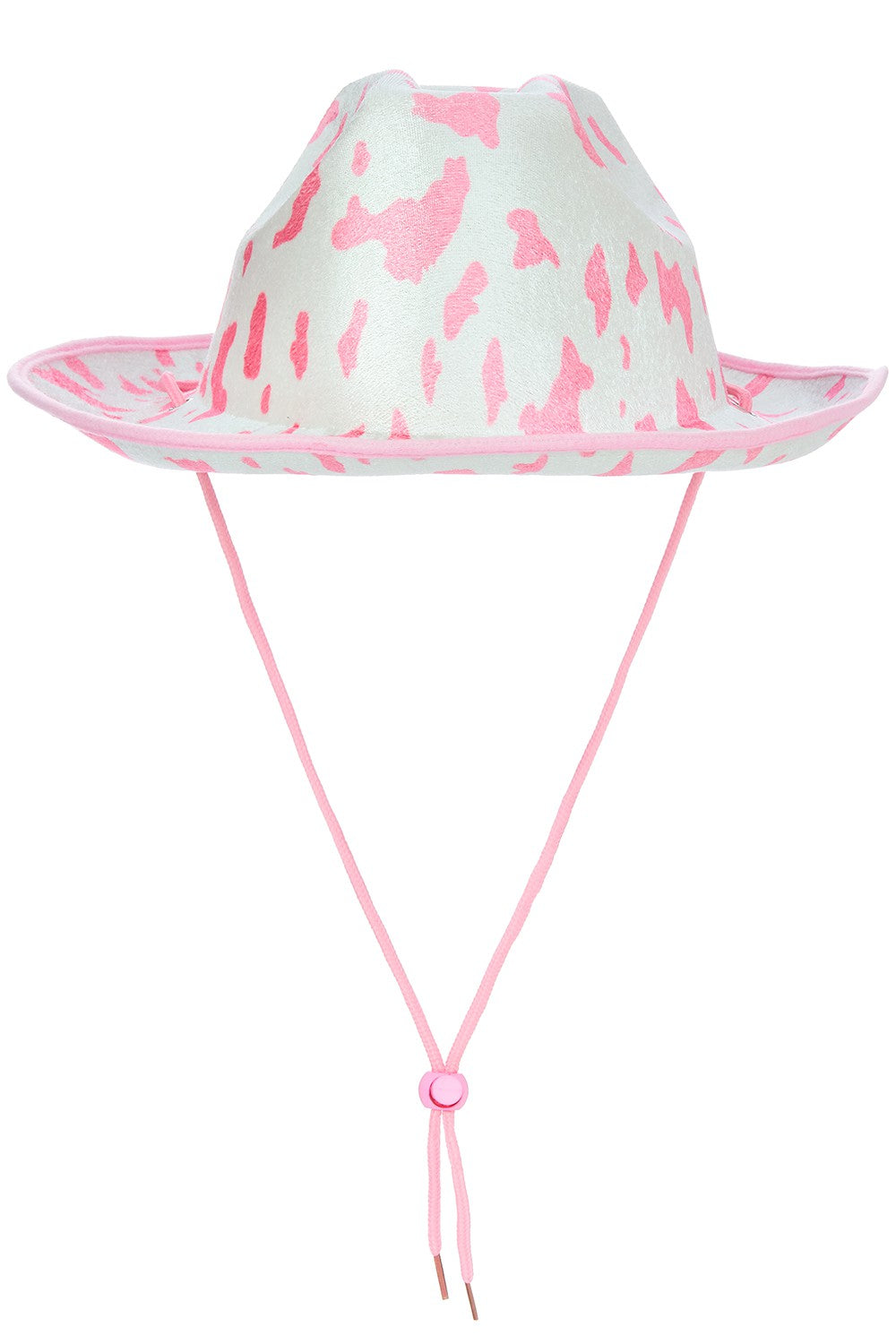 Pink Cow Print Cowgirl Hat