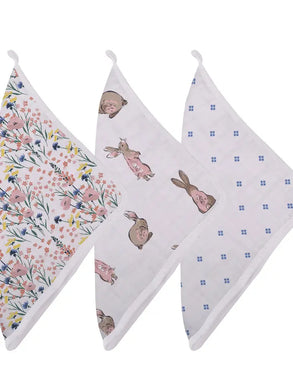 Wildflower/Bunny Washcloth 3 pack