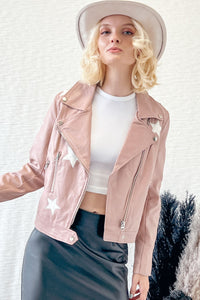 Blush Star Moto Jacket