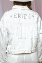 Load image into Gallery viewer, Ivory Bride Denim Jacket