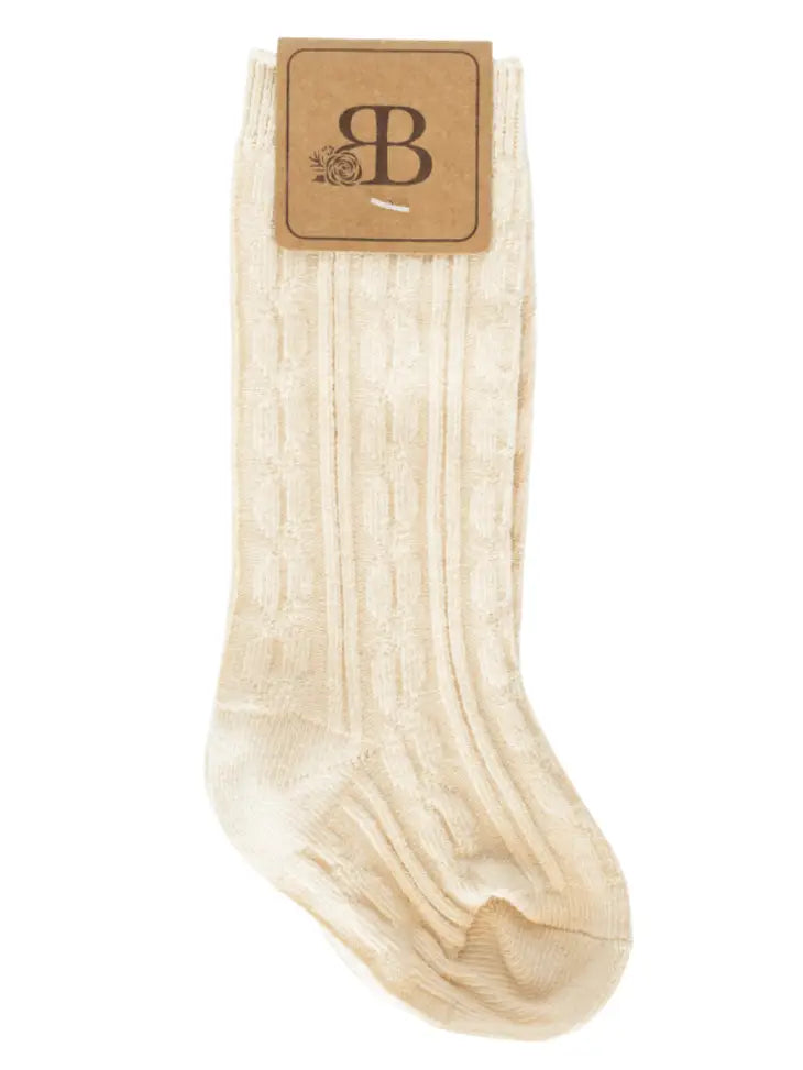Kids Knee High Cable Socks
