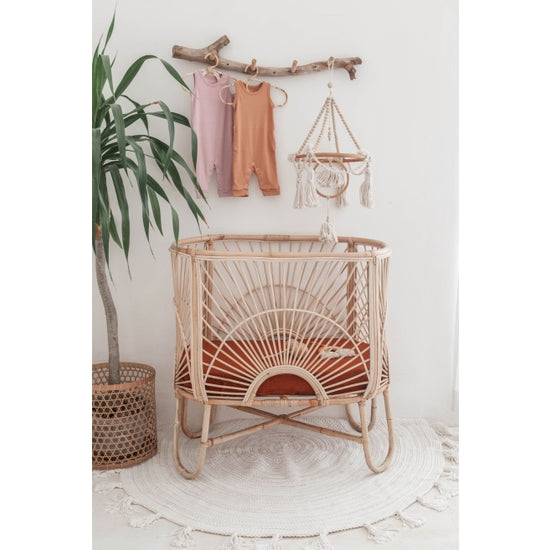 Beaded Natural Baby Mobile