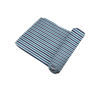 Blue stripe swaddle