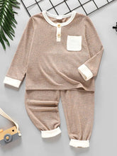Load image into Gallery viewer, Kids Color Block Tee and Pant set